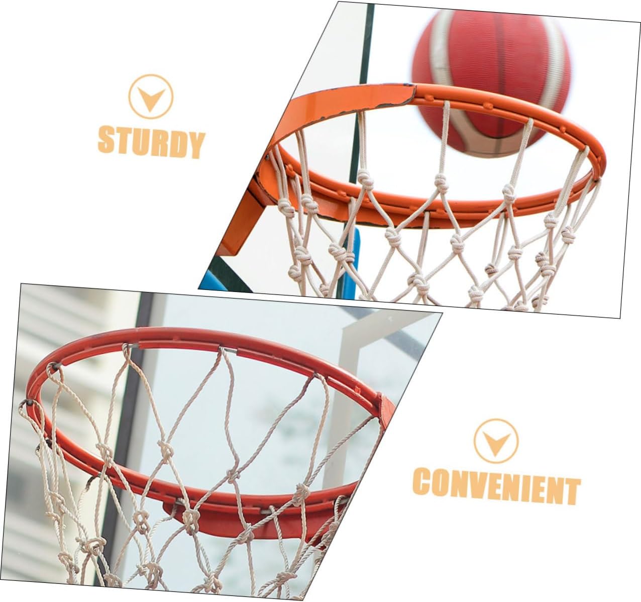 Generic Steel Basketball Net Threading Cord 4mm Sturdy Coated Wire Rope with Aluminum Buckle for Basketball Hoop Net Replacement Indoor Outdoor Use