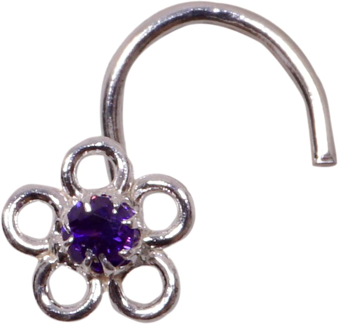 Tinny Nose Hoop Indian Nose Jewelry 925 Sterling Silver Nose Piercing Crock Screw Nose Stud Indian Nose Ring Jewelry Gift For Her Indian Nose Stud