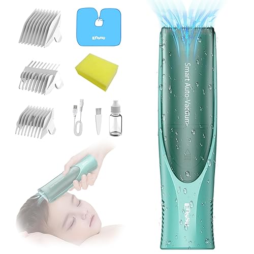 Cortapelos para bebés, cortapelos eléctricos silenciosos para niños, kit de corte de pelo de bebé para niños de 0 a 12 años, cuchilla de cerámica