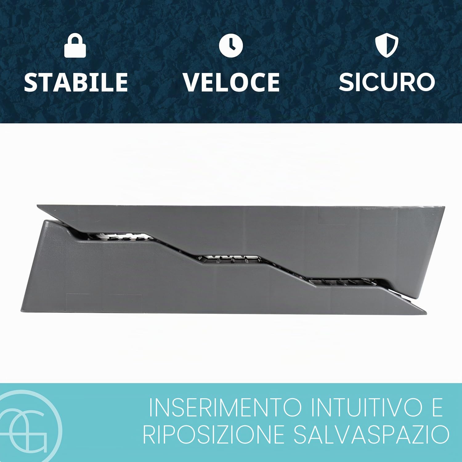 AG Automotive Cunei di Salita per Camper Caravan Womo Grigio