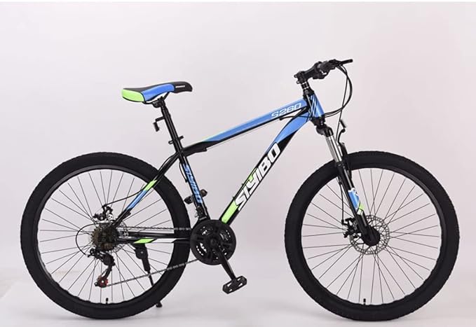 Amardeep cycles Siyibo 27.5 inches Gear Mountain Bicycle for Adults | MTB Gear Dual disc Brake Bike 17 inch Frame Ideal for: 12+ Years, 27.5 t Wheel 21 Speed Premium MTB Bike | 85% Fitted