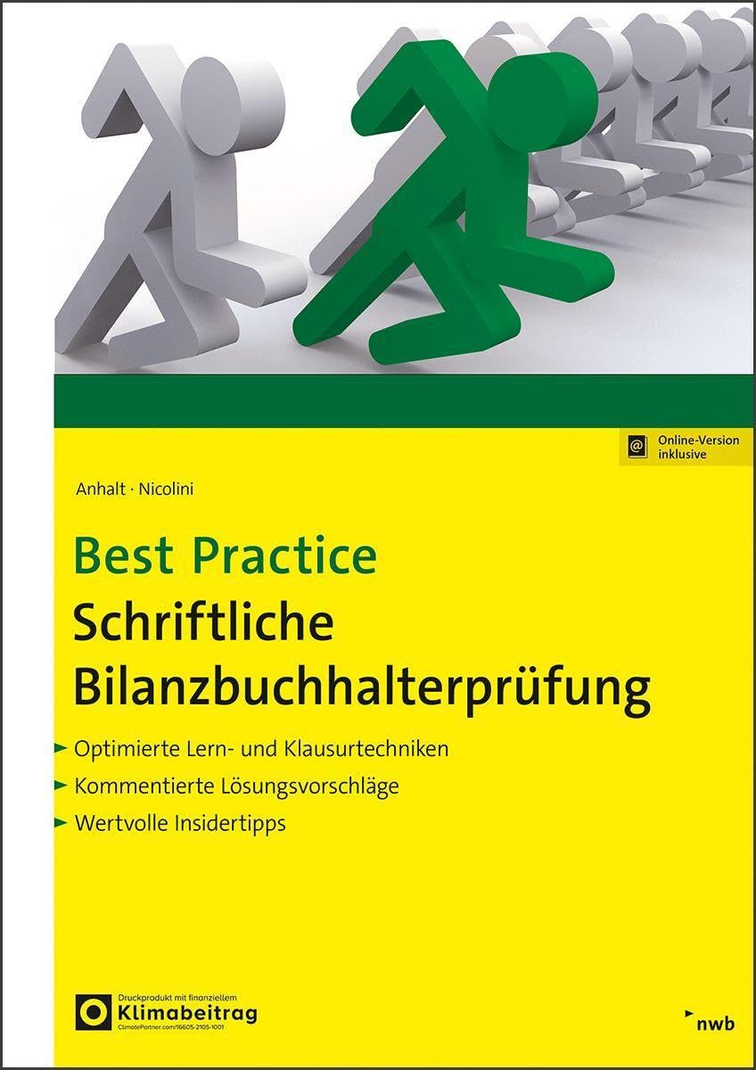 Best Practice Schriftliche Bilanzbuchhalterprüfung (NWB Bilanzbuchhalter)