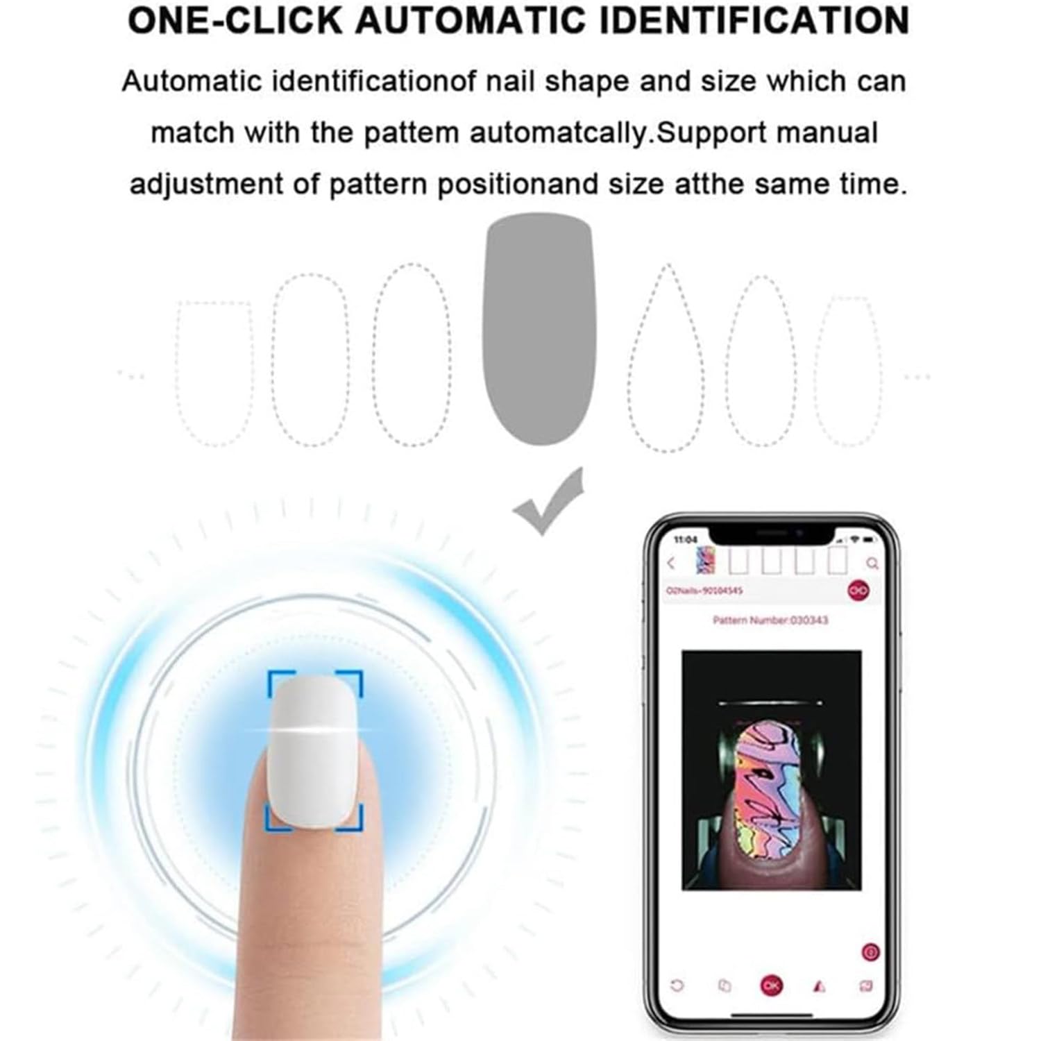 Impresora De Uñas,Stampanti 3D per Unghie,Controllo Tramite App,Stampa Anni '30,Stampa Ad Alta Definizione a 2400 Dpi,Facile E Conveniente,Pink