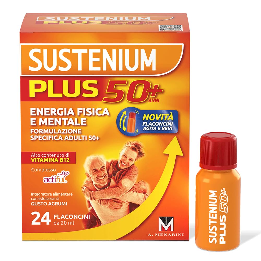 Sustenium Plus 50 Integratore Alimentare Energizzante con Vitamina B12 ad Alto