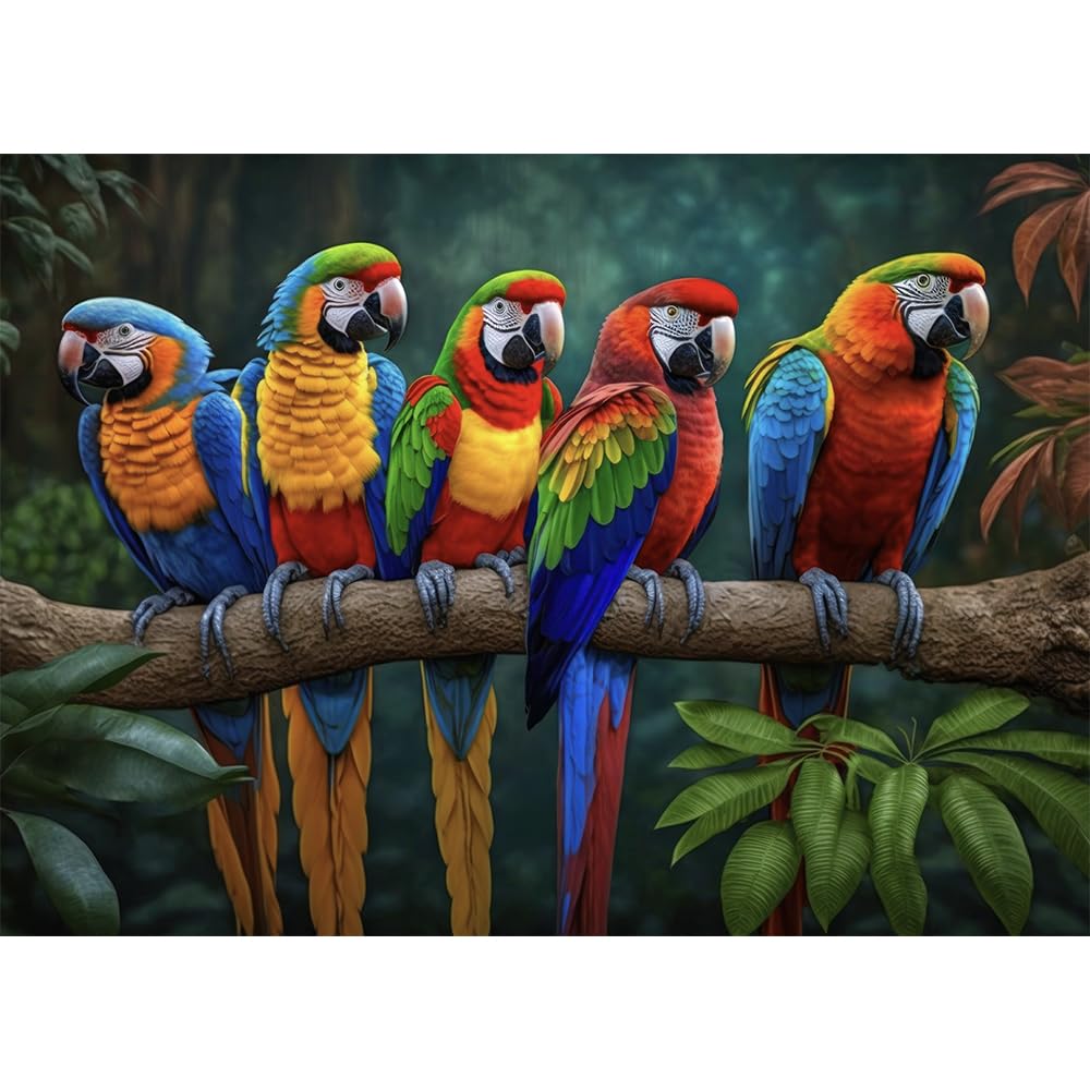HUADADA -Jigsaw Puzzles for Adults 1000 Piece Colorful Parrot 1000 Piece Jigsaw Puzzles for Adults Gifts, 1000 Pieces