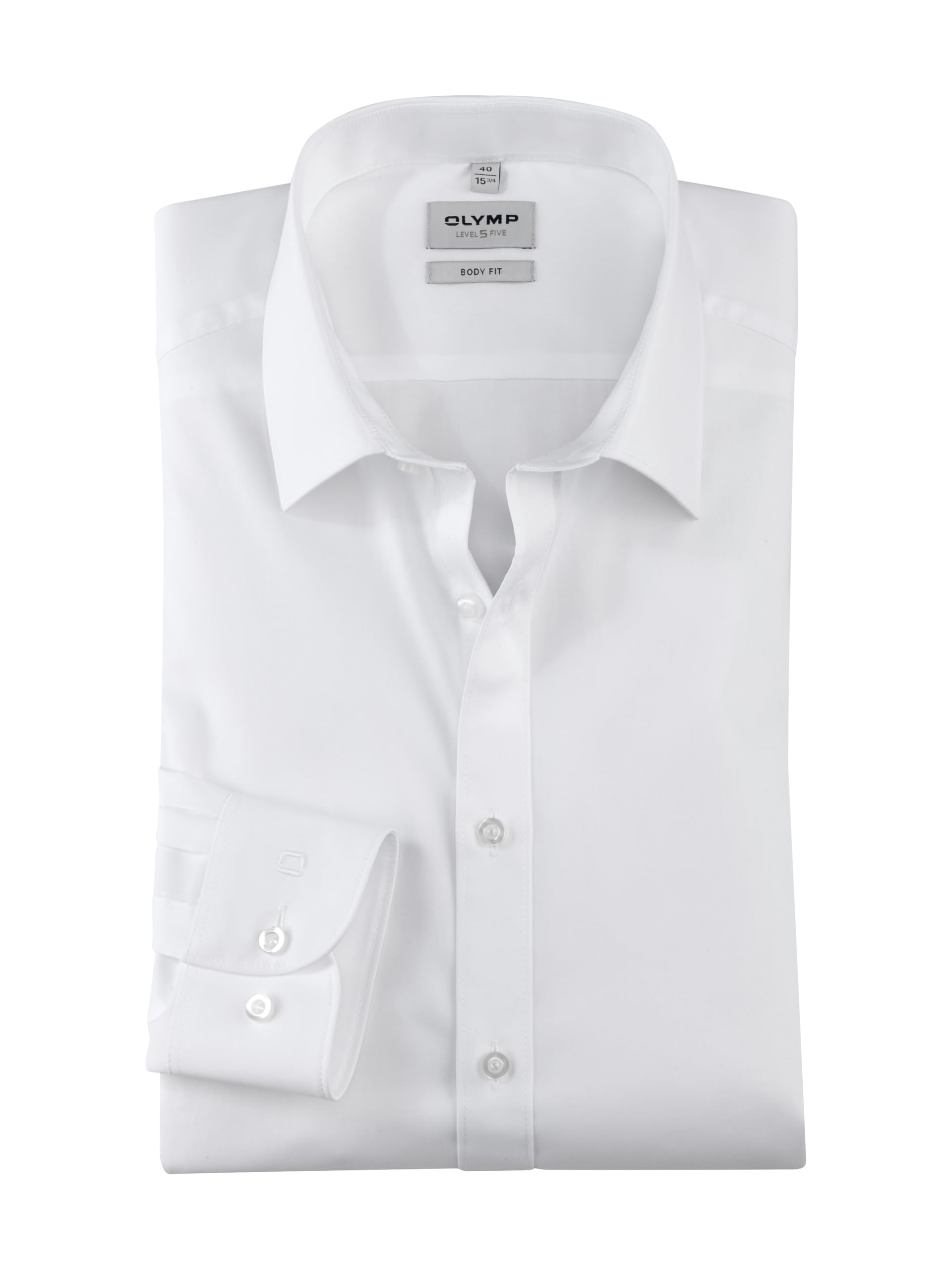 Olymp Men’s Shirt “Level 5 Body Fit” Long Sleeve - White -