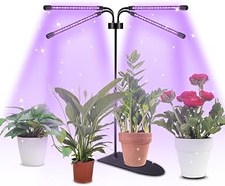Grow Lights for Indoor Plants Full Spectrum,80 LEDs Plant Light for Indoor Plants with Base,Plant Grow Lights Indoor with 3 Modes,20%-100% Brightness … …