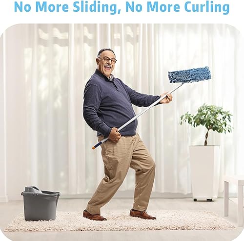 Miniatura 3 de Pinzas antideslizantes mejoradas para alfombras, 16 unidades, agarre reutilizable más grande para alfombras que mantiene las esquinas planas, agarre