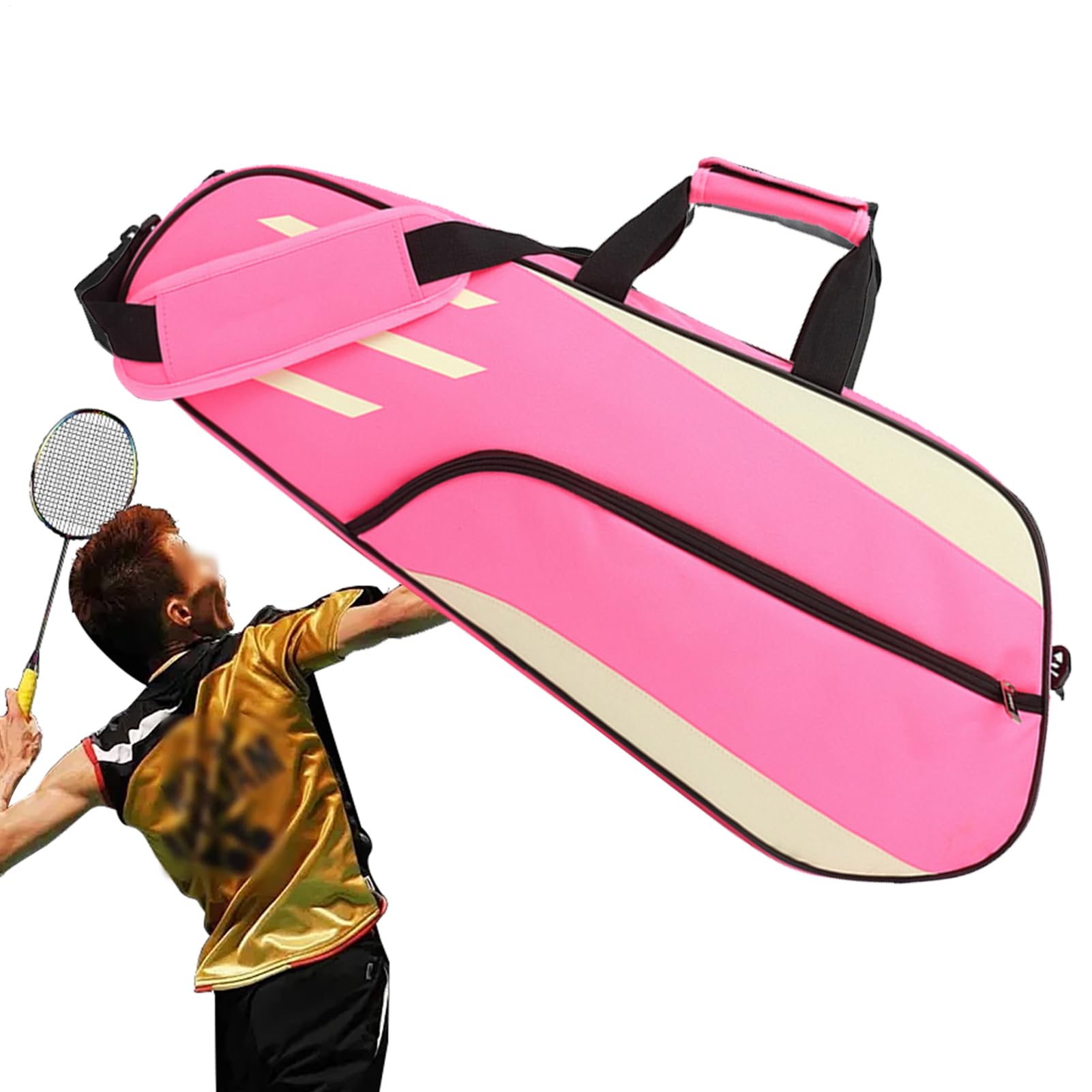 Bolsa De Raqueta De Tenis Bolsa De Raqueta De Bádminton, Cubierta De Raquetas De Bádminton, Bolsa De Almacenamiento De Hombro De Protección, Bolsas De Cubierta De Múltiples Raquetas, Fundas De Equipo