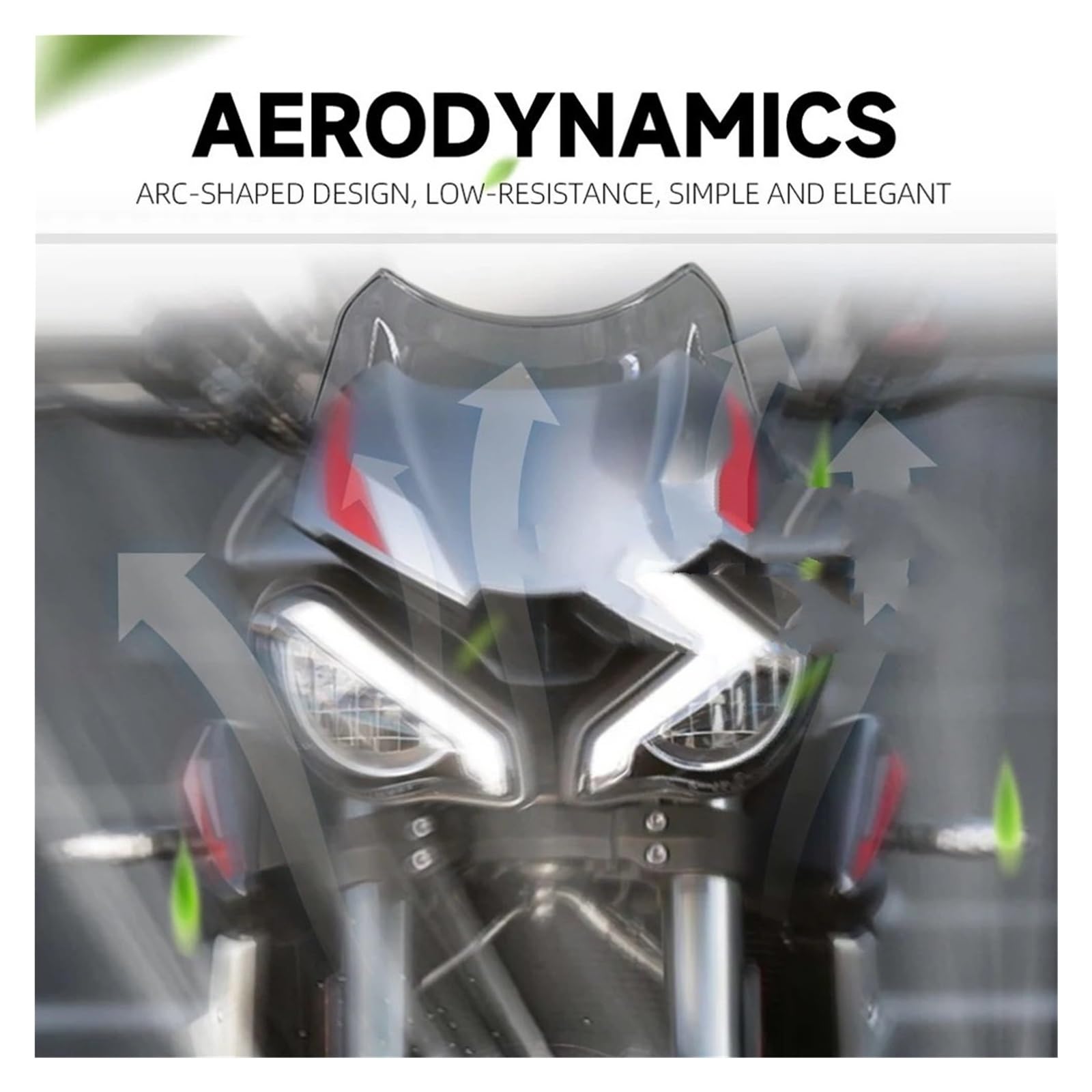 Przednia szyba motocyklowa Pasuje Do Street Triple S660 S 660 765 S RS R 765RS 765R 765S 2020-2022 Przednia Szyba Motocykla Deflektor Wiatru powietrzadeflektor(Smoke Grey)