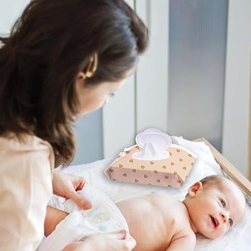 Miniatura 2 de Paquete de 3 dispensadores de toallitas para bebé, soporte para toallitas para bebés, contenedor de toallitas bohemias, bolsa reutilizable para