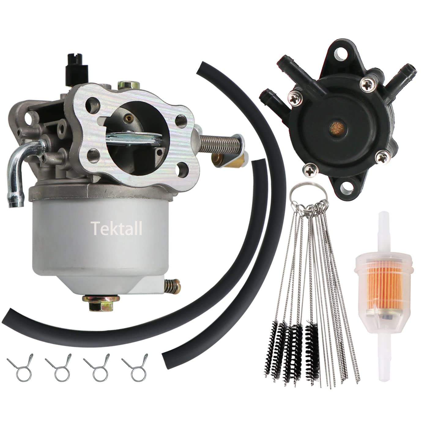 Tektall295cc Carburetor & Fuel Pump for EZ-GO Marathon Medalist TXT 4-Cycle Golf Carts 1991-up 295cc Engines 26645-G01 26645-G03 26645-G04 72558-G02 72558-G03 26726-G01 26727-G01 603901 17553