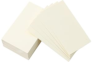 120 Sheets Cream Cardstock for Business Cards
