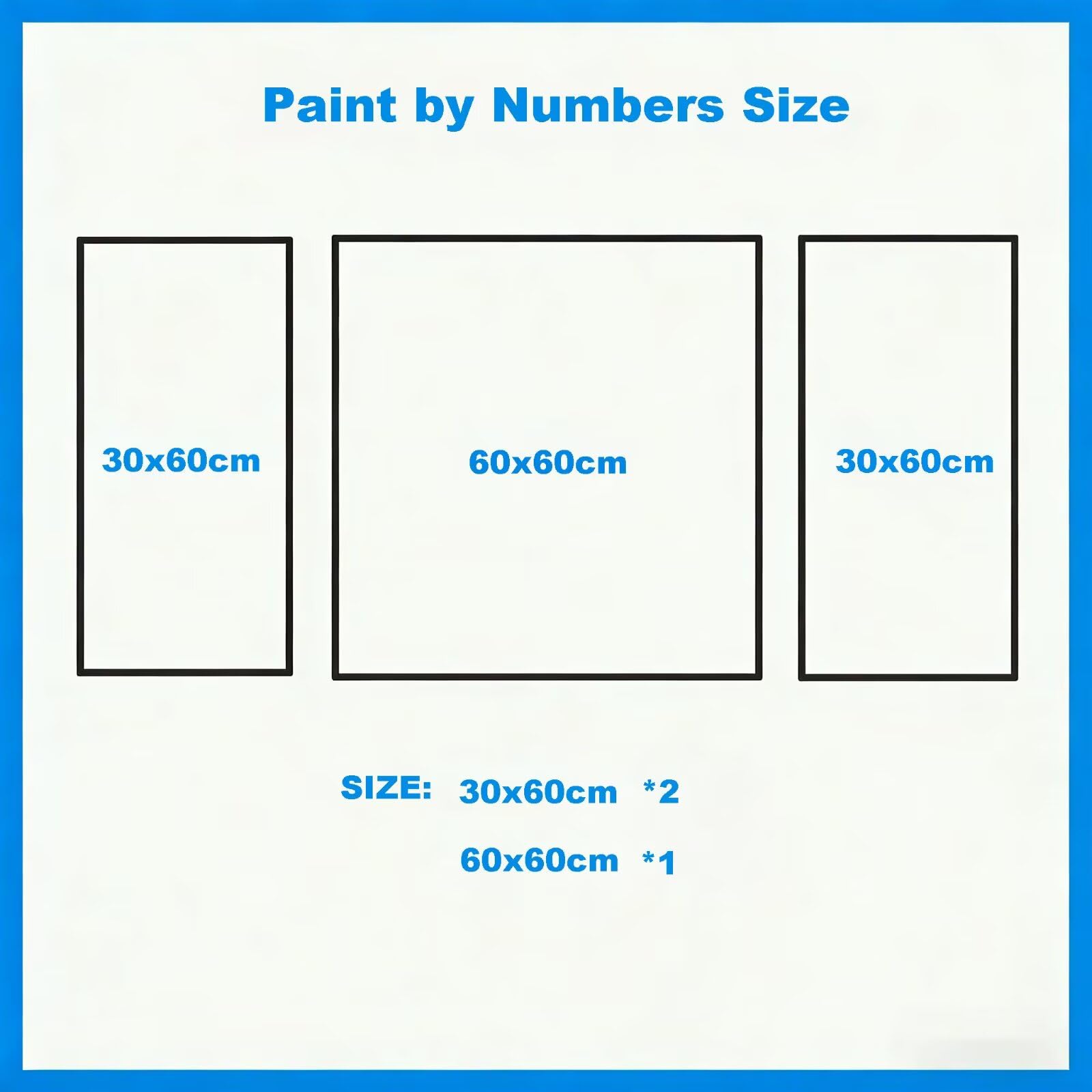 Malowanie według liczb, gwiaździste niebo, malowanie według liczb, dla dorosłych, 3 sztuki, drzewko "zrób to sam", 60 x 120 cm, malowanie liczbami, z pędzlem i farbą akrylową, zestaw do majsterkowania