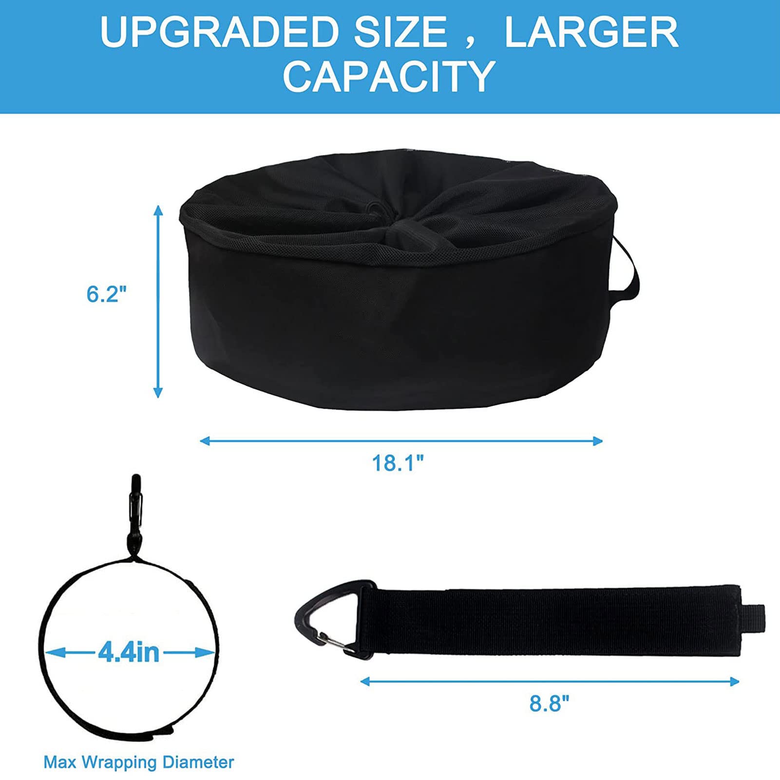 Bolsas de Almacenamiento para Caravana, Bolsas de Almacenamiento para Mangueras de Caravana, Accesorios Multifuncionales para Caravana, Bolsa para Mangueras de Alcantarillado, (4 capas)