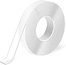 Art3d Double-Sided Mounting Tape (10FT), Multipurpose Removable Adhesive Foam Tape, Transparent, Household