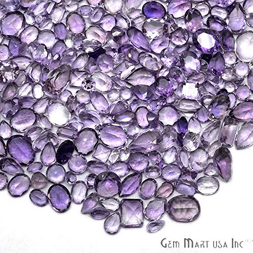 Wholesale 50cts Mix Amethyst,Loose Faceted Stones, Amethyst Mix Gemmartusa Loose Gemstone(AA-60001) - Thumbnail 3