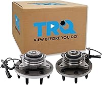 Vista 181 de TRQ Par de conjunto de cubo de cojinete de rueda delantera izquierda derecha, 2 piezas compatible con Lexus GX460 2003-2009 GX470 2003-2023 Toyota