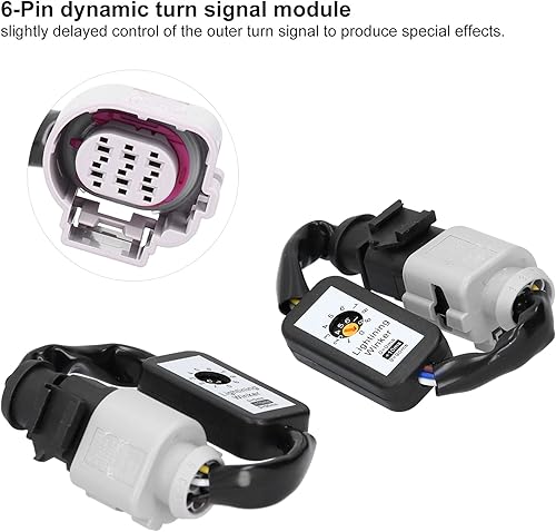 Miniatura 6 de Luces traseras LED, adaptador de señal de giro dinámico, kit de módulo intermitente, compatible con A5 S5 B8.5 B9 2012 2013 2014 2015 2016 2017 2018