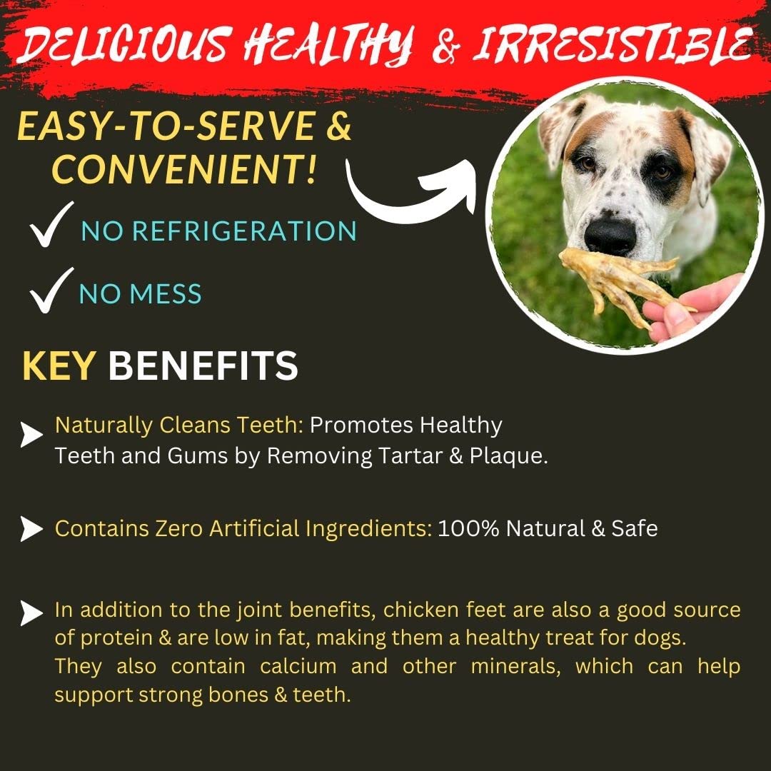 Natural And Nutritious Dried Chicken Feet Treats For Dog High