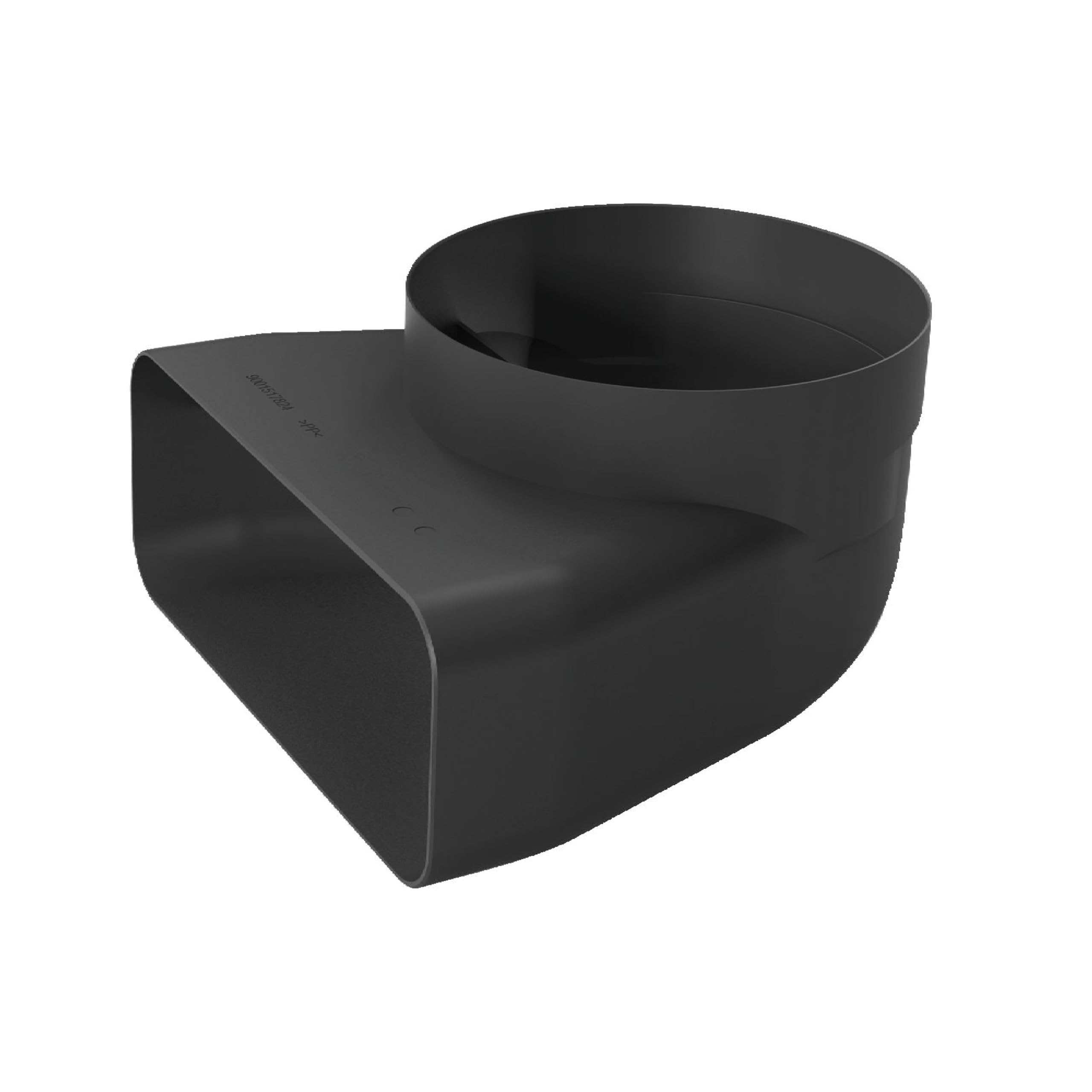 90° Adapterstück rund-flach