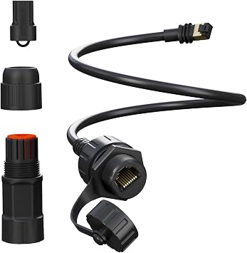 for Starlink Ethernet Adapter Gen 3/Mini, for Starlink Cable SPX to RJ45 Adapter for Standard V3/Mini Dish and Router Black 1PCS
