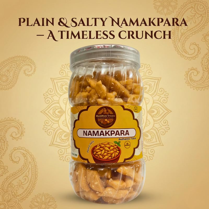 Image of MumMum Treats Namakpara 300g | Classic Crispy Snack | Homemade Style Crunchy Namkeen for Anytime Munching