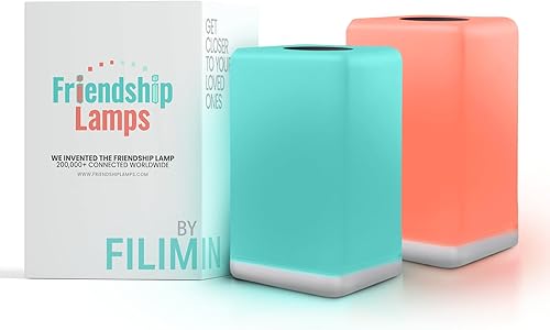 FriendLi Friendship Lamp - Subscription Required Wi-Fi Touch Lamp LED Light for Long-Distance, Connection, Relationship, Friendship, Gift, App