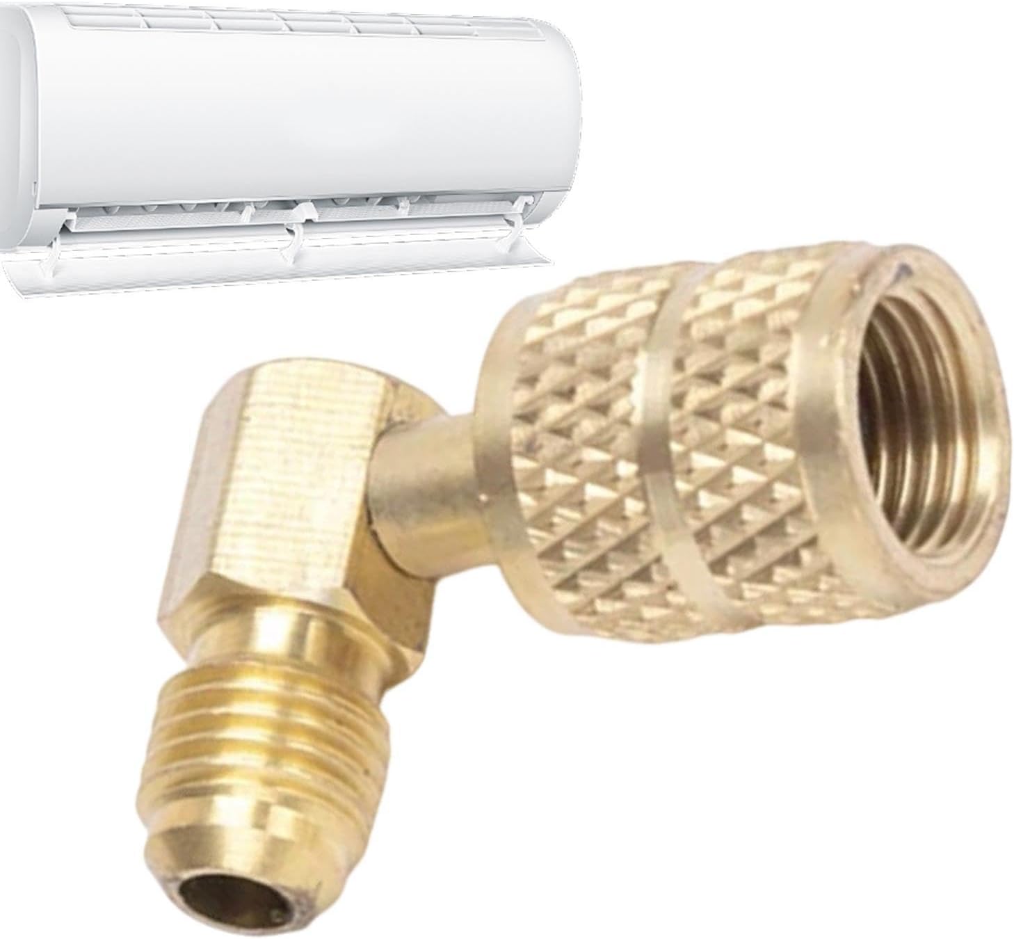 Mini Split Adapter Manometrowy Szybki Uniwersalny Konwerter Mini Split | Złączki Adaptera Czynnika Chłodniczego Do Ciężarówek, Kamperów, Łodzi, Domów, Biur, Obiektów Komercyjnych I Przemysłowych,