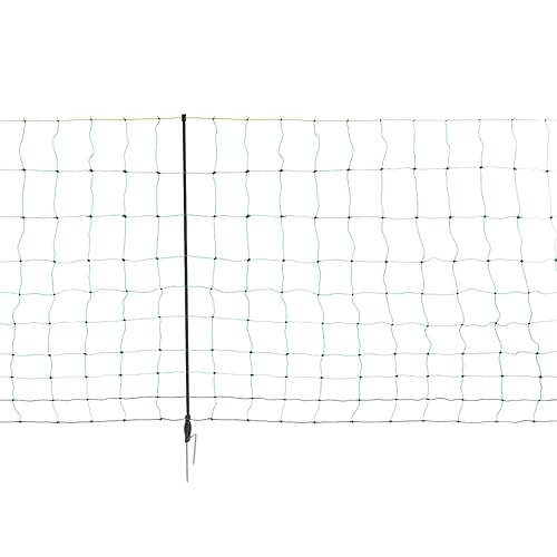 Miniatura 5 de Red eléctrica para cerca, 35.43 pulgadas de alto x 164 pies de largo, malla de malla de polietileno portátil y movible para ovejas, cabras, ciervos,