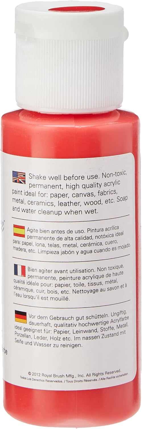Royal & Langnickel Acrylic Paint 59ml - Color: Bright Red