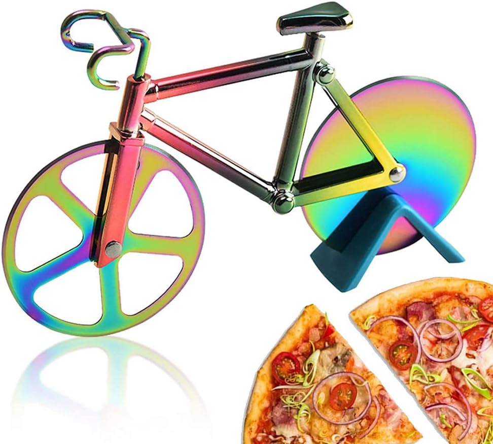 SoHo Kitchen Bicycle Pizza Cutter The Tour de Pizza Cutter A Fun Gift