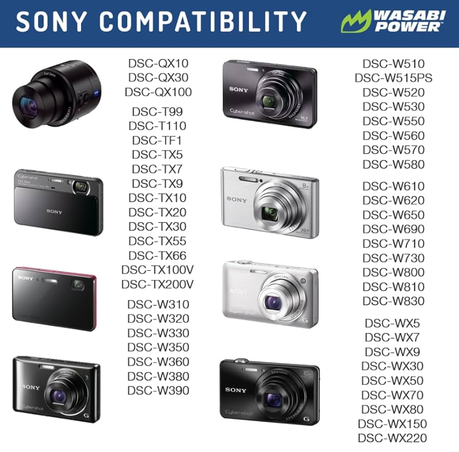 Amazon.com : Wasabi Power Battery for Sony NP-BN1 (2-Pack