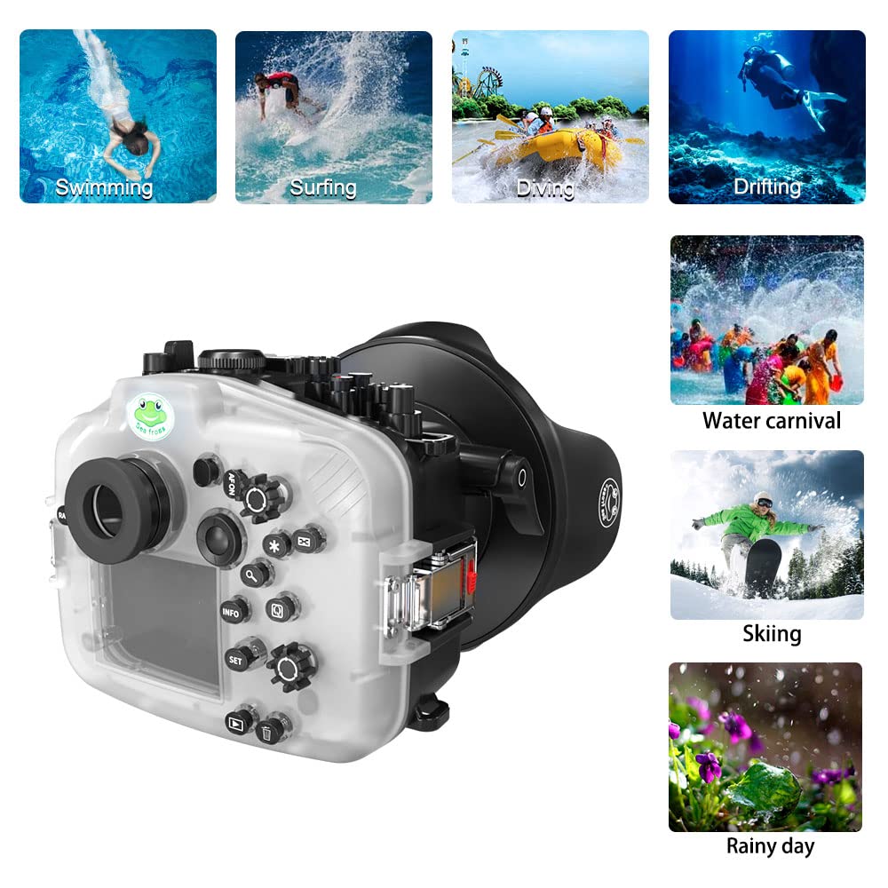 Amazon | Seafrogs 40M/130FT 水中カメラハウジング Canon EOS