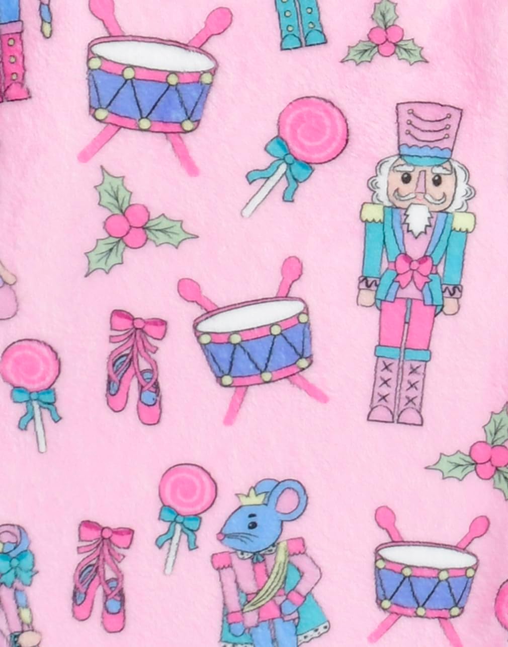 iscream Big Girls Silky Soft Plush Fun Print Fleece Pants - Cozy Holiday Collection - Image 2