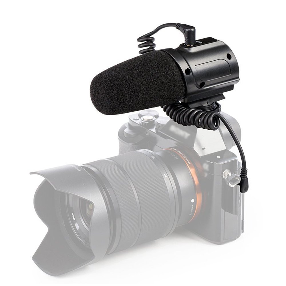 saramonic sr-pmic3 surround recording microphone with integrated shockmount, low-cut filter & battery-free operation for dslr cameras & camcorders