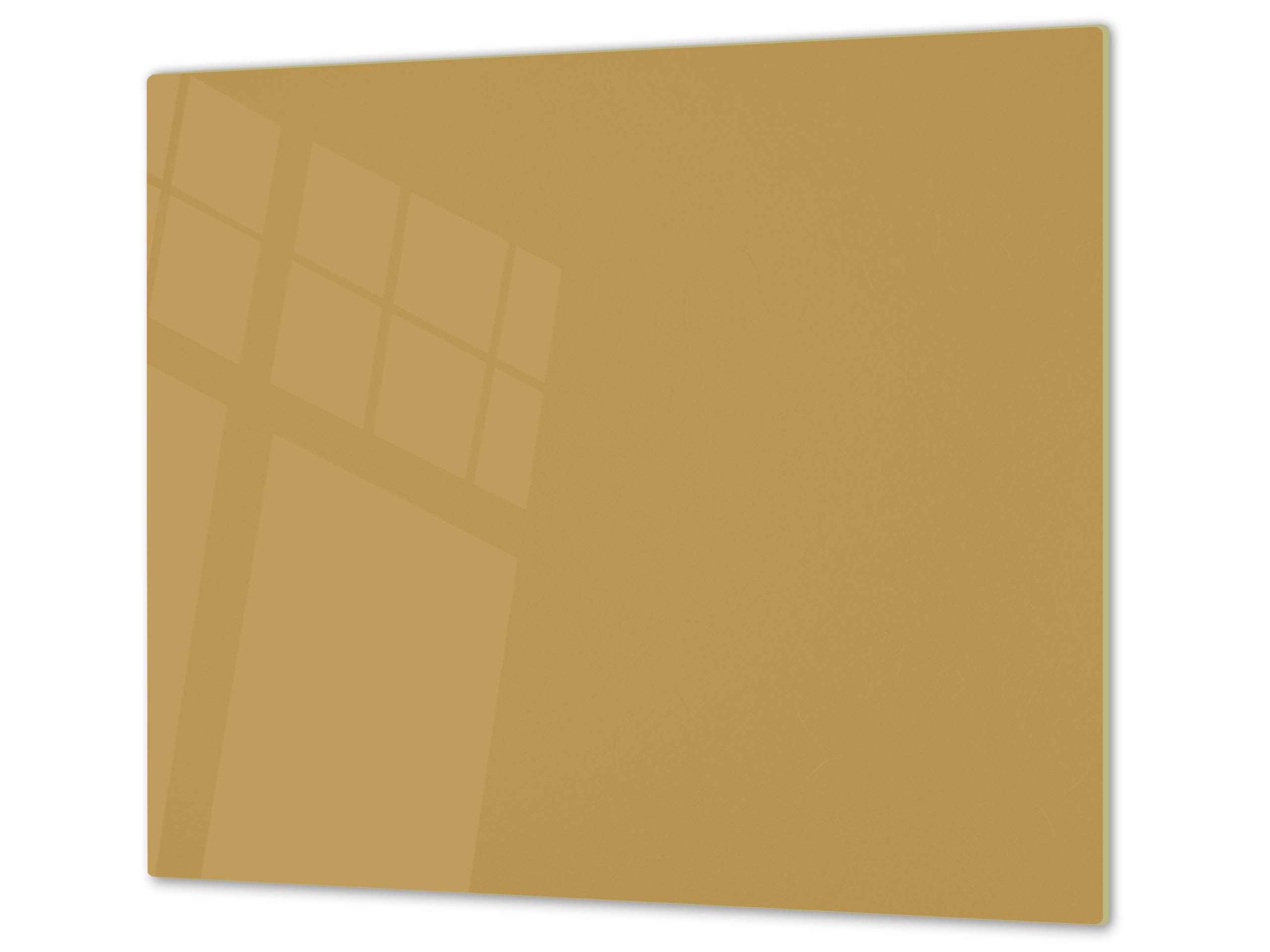 Cubre vitrocerámica y tabla de cortar de cristal templado – Superficie de vidrio templado resistente – UNA PIEZA (60 x 52 cm) o DOS PIEZAS (30 x 52 cm); D18 Serie de colores: C Amarillo Medio — view 11