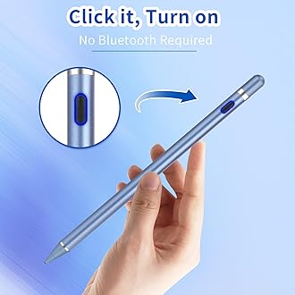 Active Stylus Pens for Touch Screens, Active Pencil Smart Digital Pens Fine Point Stylist Pen Compatible with iPhone iPad,Samsung/Android Smart Phone&Tablet Writing Drawing
