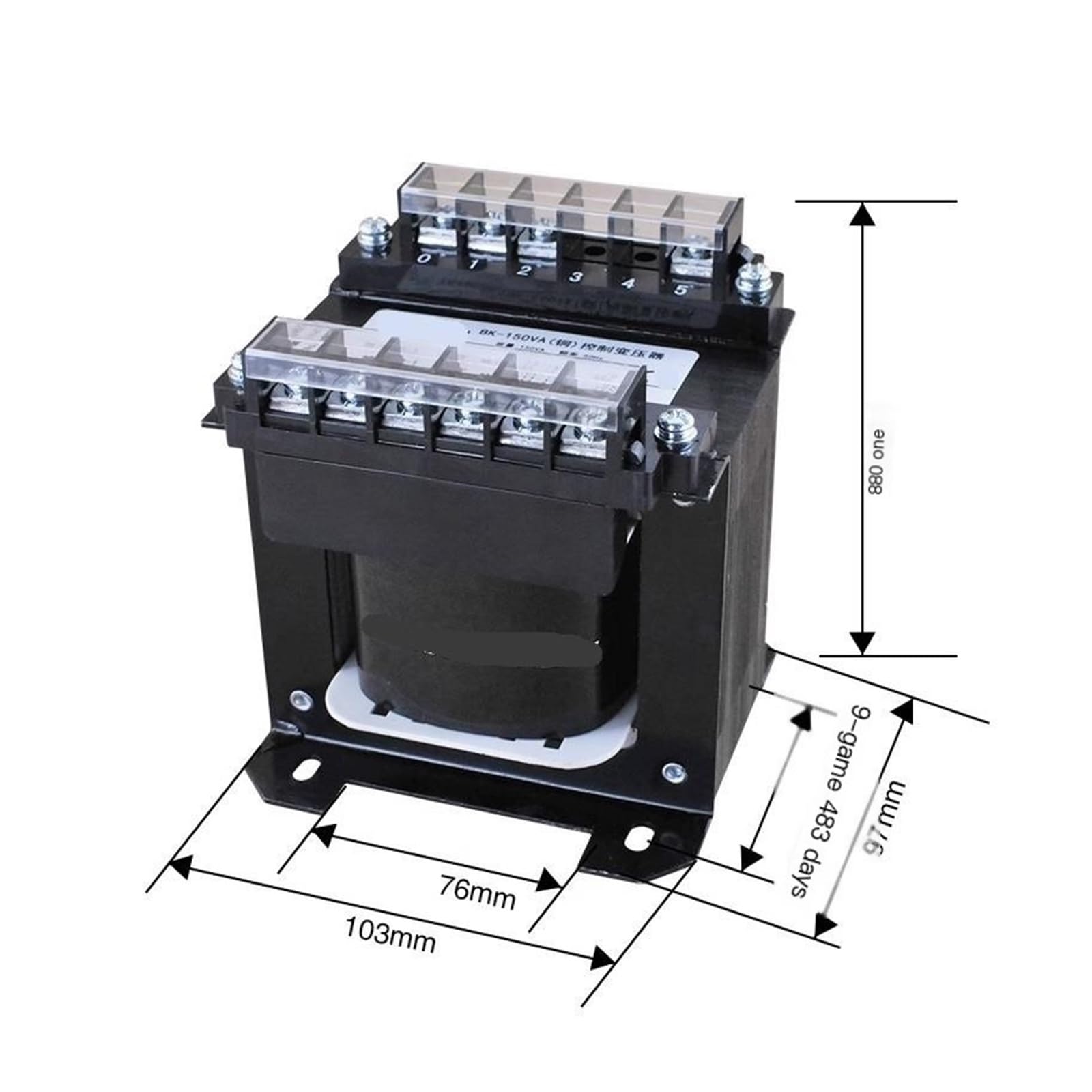BK-150VA (Kupfer) Trenntransformator Elektrische Ausrüstung Elektrotechnik(Input 380V output 380V)
