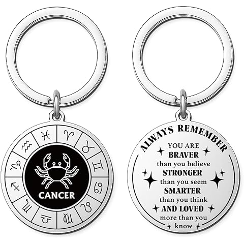 Zodiac Gifts for Men Women -12 Constellation Keychains for Astrology Lovers, Scorpi...