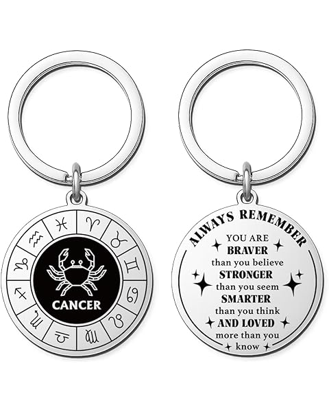 Zodiac Gifts for Men Women -12 Constellation Keychains for Astrology Lovers, Scorpi...