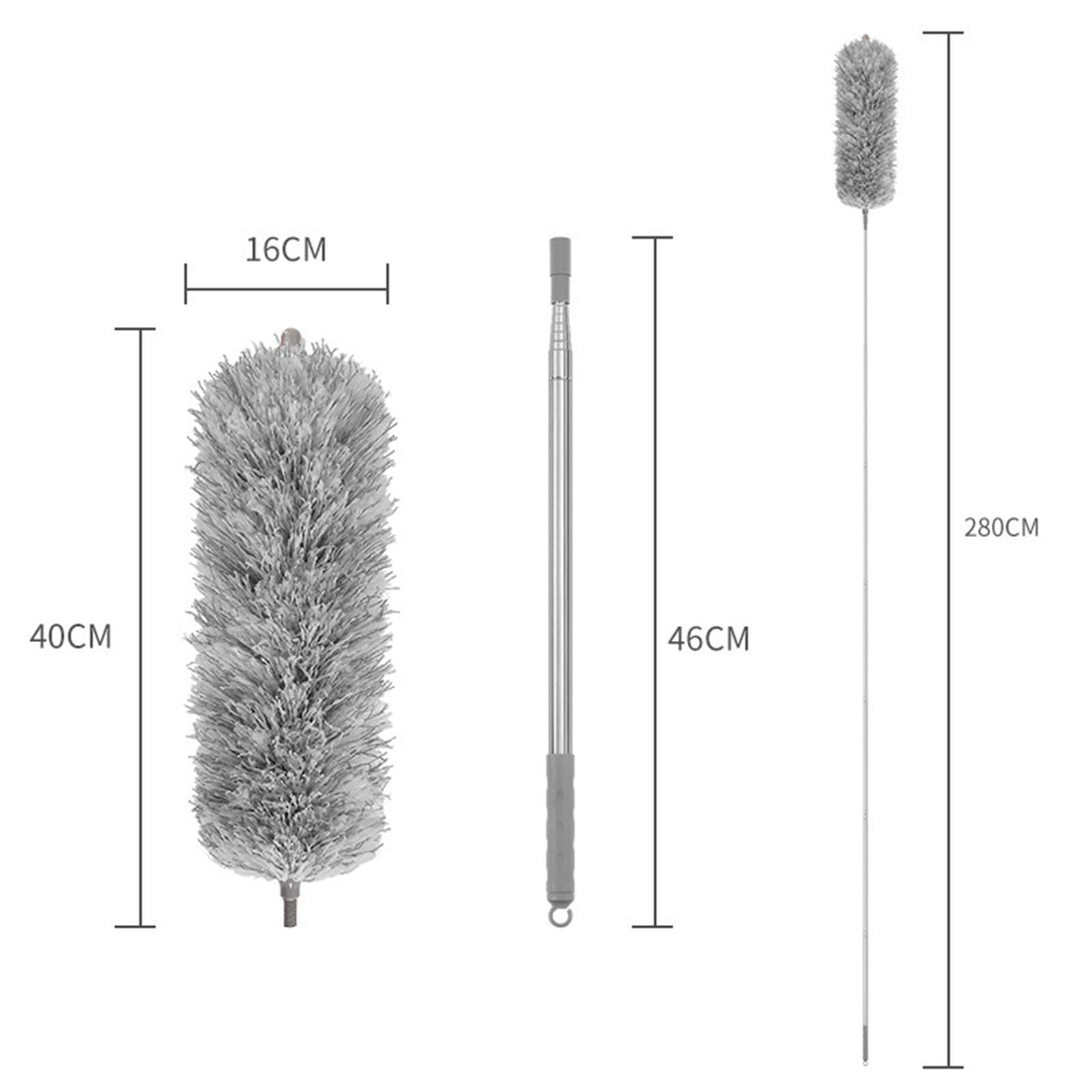 Retrattile, Versatile, Rimuove La Polvere Senza Sforzo, Leggero E Pratico, Ideale per La Pulizia Dei Ventilatori a Soffitto, con, Style C