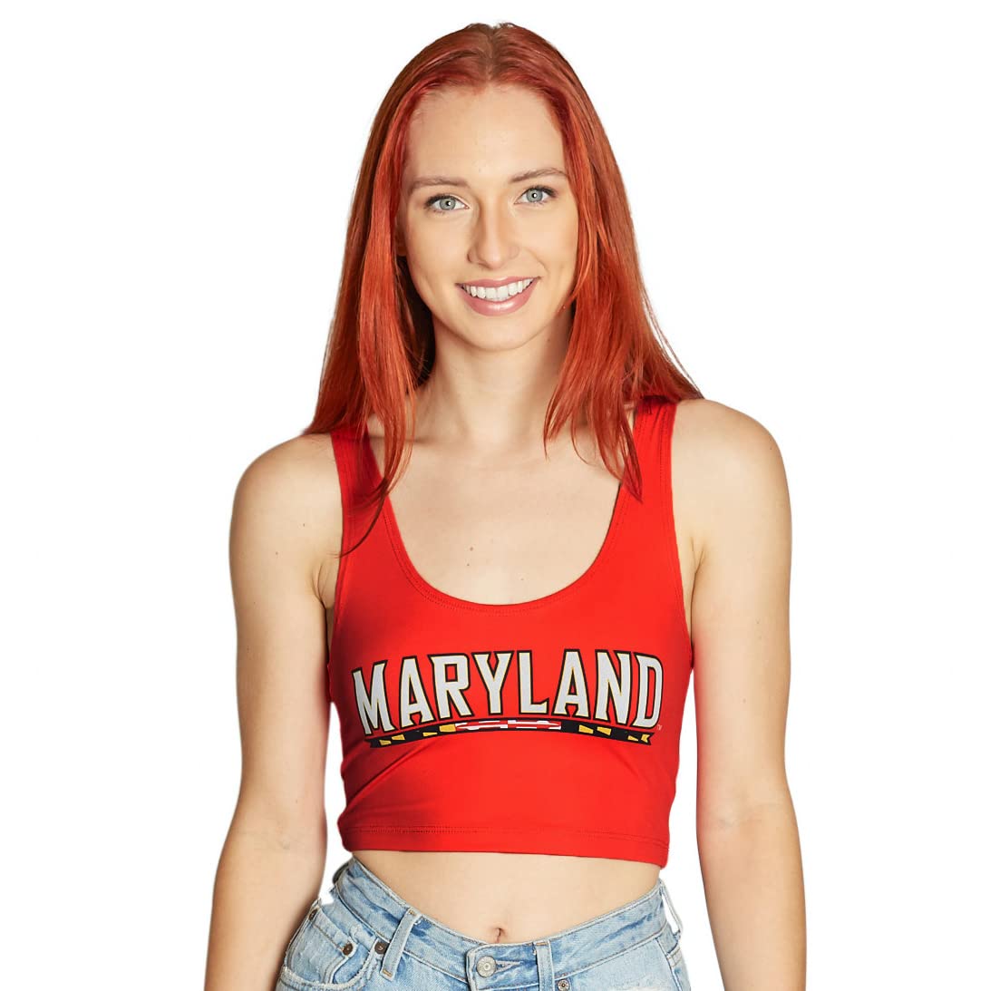 Lojobands Women's College Gameday Outfit Tank Top Tailgate Crop Top One Size Fits Most