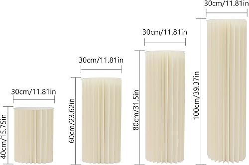 Miniatura 10 de Centros de mesa de boda, jarrones de cartón  10 piezas de 23.6 pulgadas de alto, soporte de flores de cartón para boda, centros de mesa de boda,