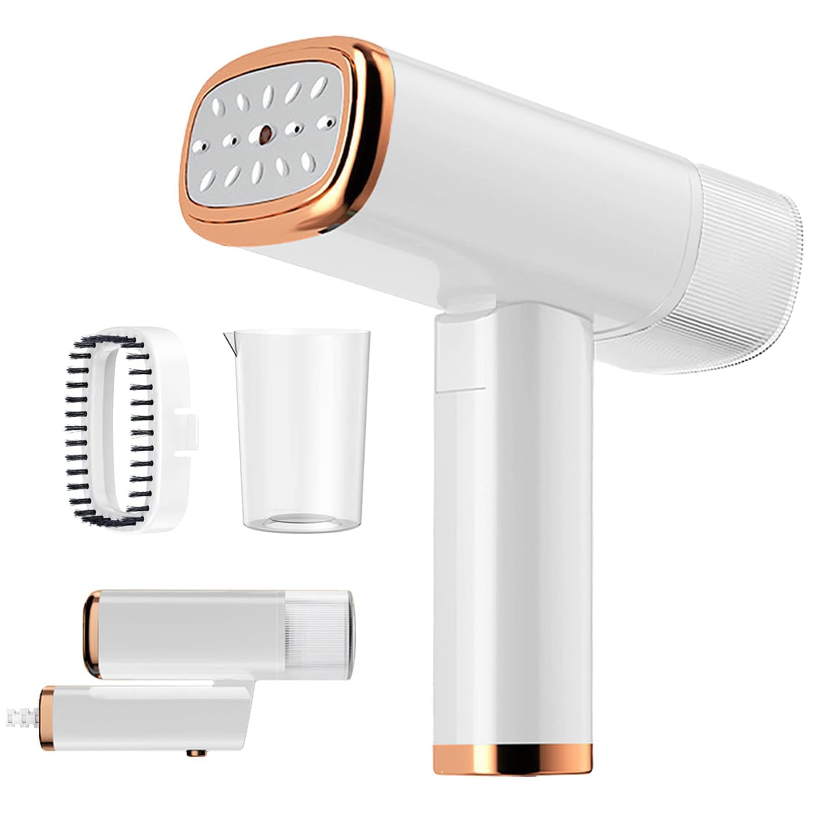 Dampfbügeleisen, 1000 W, mit 150 ml Wassertank, tragbarer Dampfbügeleisen, geeignet für alle Stoffe für Zuhause, Reisen, Zuhause und Büro, Weiß