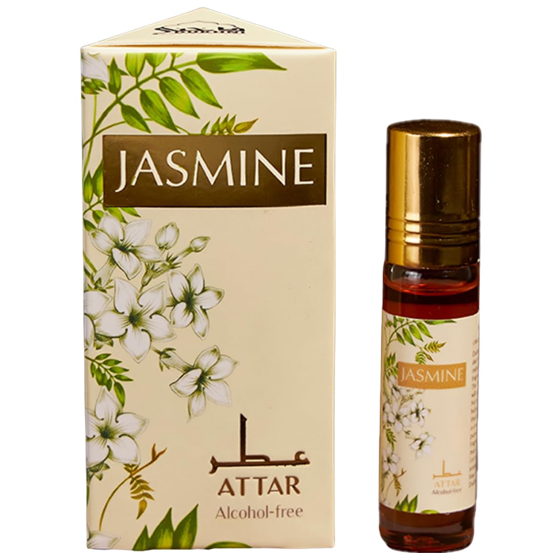 Jasmine Attar Oil by Dukhni | Arabic perfume oils for men and women | 100% pure ittar roll on oud oil, woody oudh | Eid, Ramadan, Umrah Gifts & Vegan Islamic Fragrances-picture-27