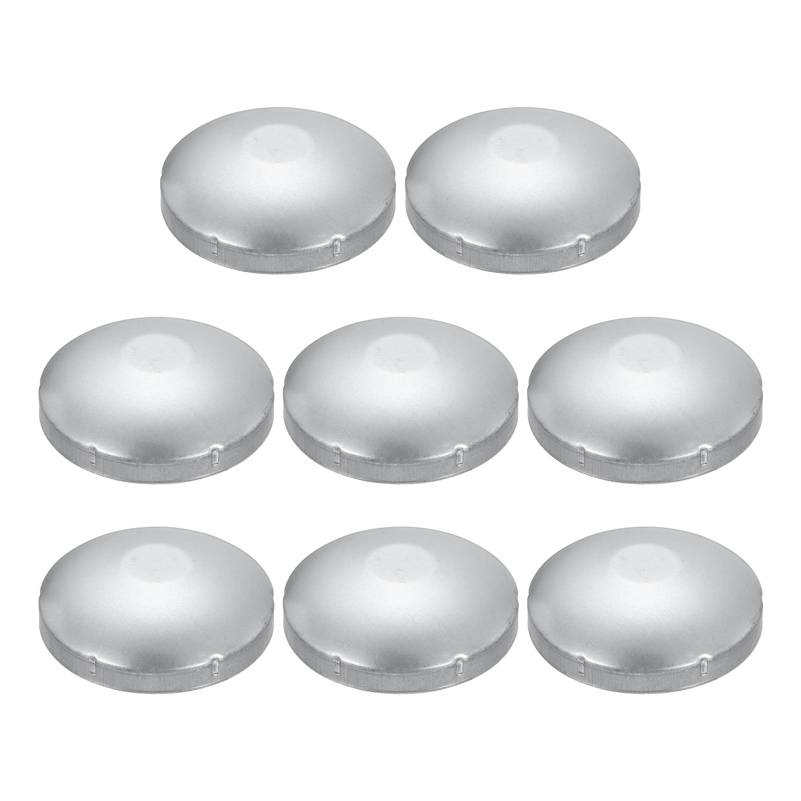 QUARKZMAN 8 Pezzi Cappuccio per palo a catena 142 mm zincato a cupola | Tondo esterno, adatto per tubo con diametro esterno 142 mm, per parti di recinzione a catena da esterno