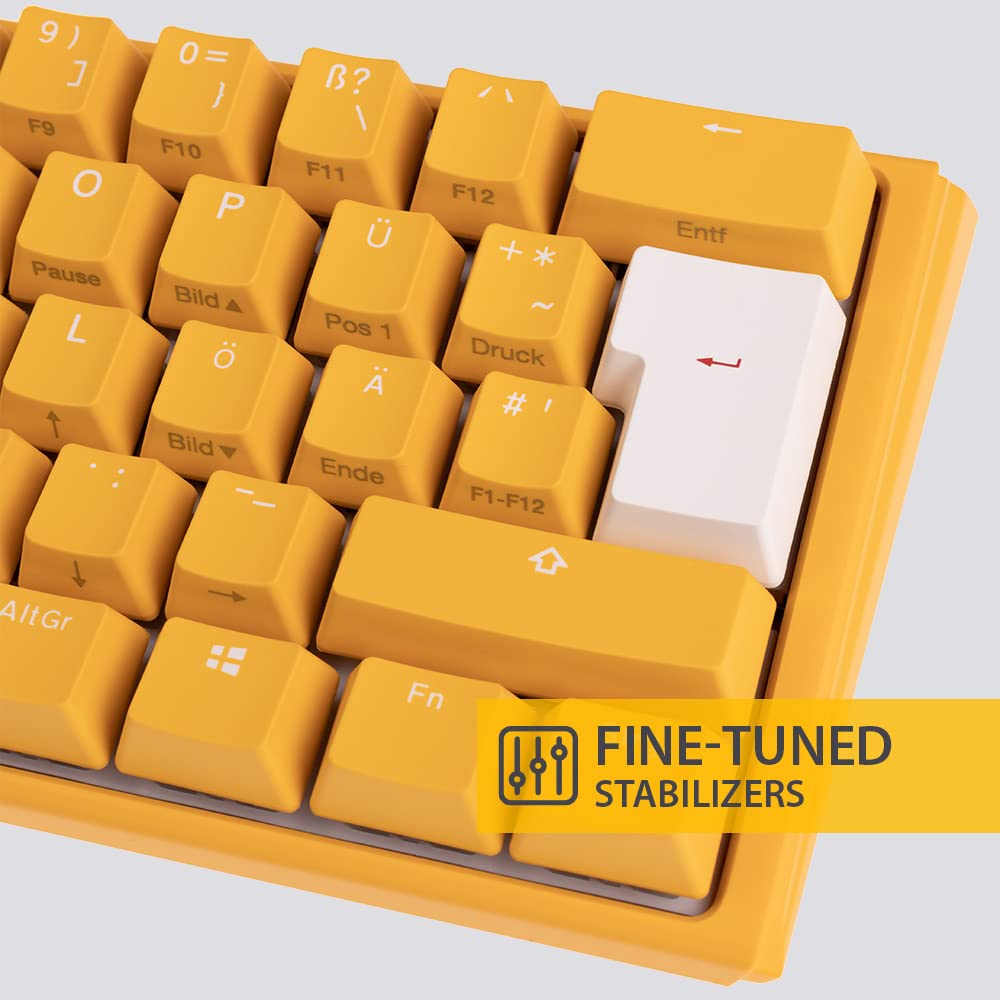 Ducky One 3 Yellow Mechanical Gaming Keyboard German Layout in 