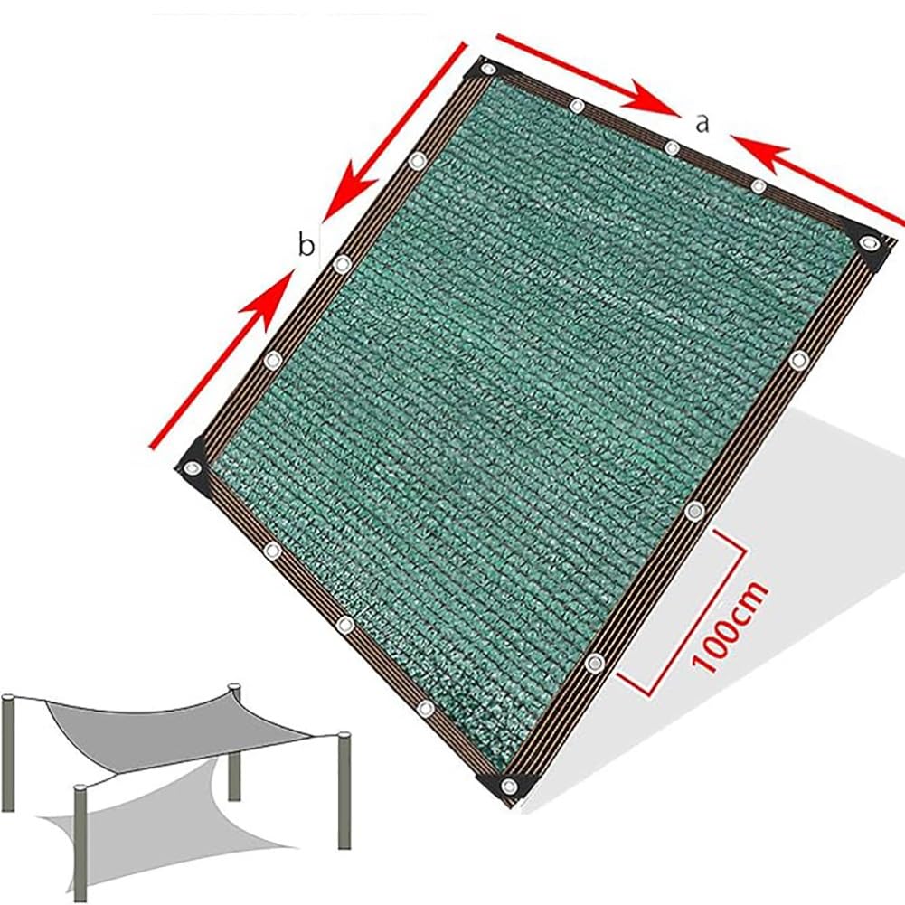 Malla Sombra Exterior, Red de Sombra, 90% Toldo De Sombra para Balcón, 2 3 4 5 6 7 8 9 10 11 12 13 14 15m Red De Sombreado Tela Impermeable Malla sombreo con Ojales, Lona de Malla(6x12m)
