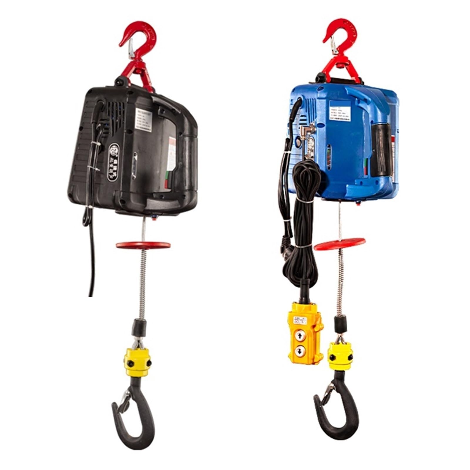 Mini wciągnik elektryczny 100KG narzędzia do podnoszenia winda kotwiczna 500KG przenośna wciągarka elektryczna wciągnik linowy(500 Kg x 7.6m)